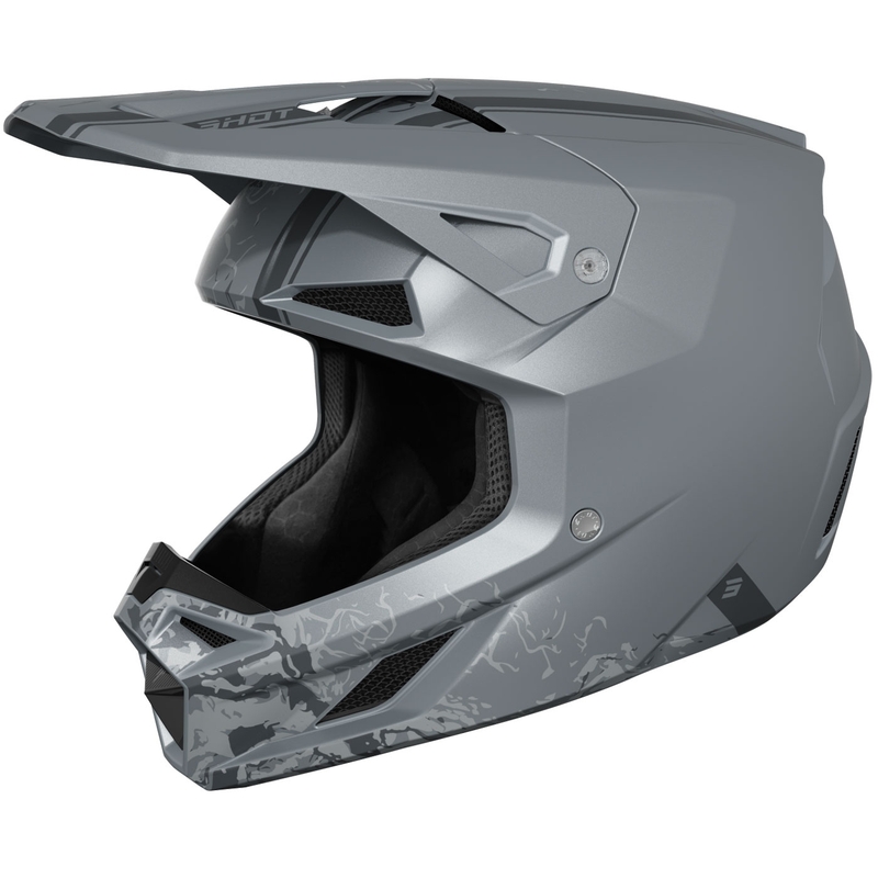 Motokrosová přilba Shot Speed Battle matná šedá