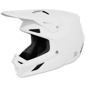 Motokrosová helma Shot Speed Solid lesklá bílá