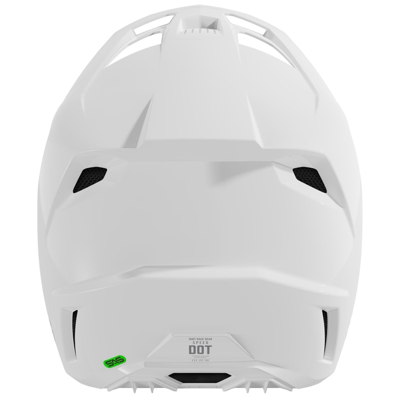 Motokrosová helma Shot Speed Solid lesklá bílá