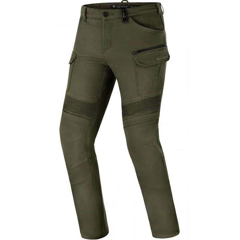 Prodloužené kalhoty na motorku Shima Giro 3.0 khaki