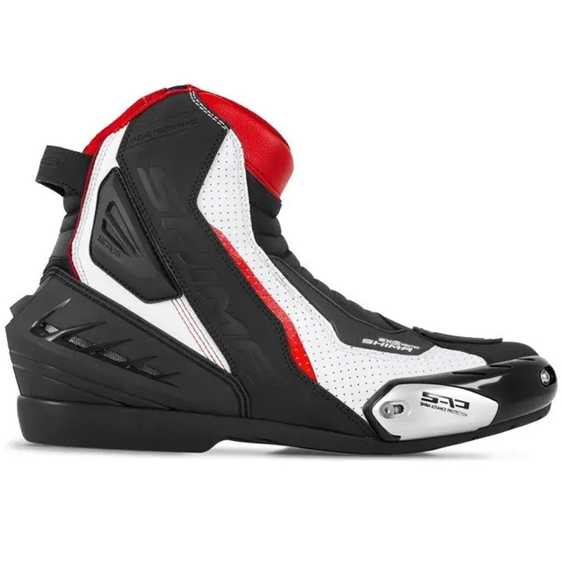 Boty na motorku Shima SX-6 černo-bílo-červené