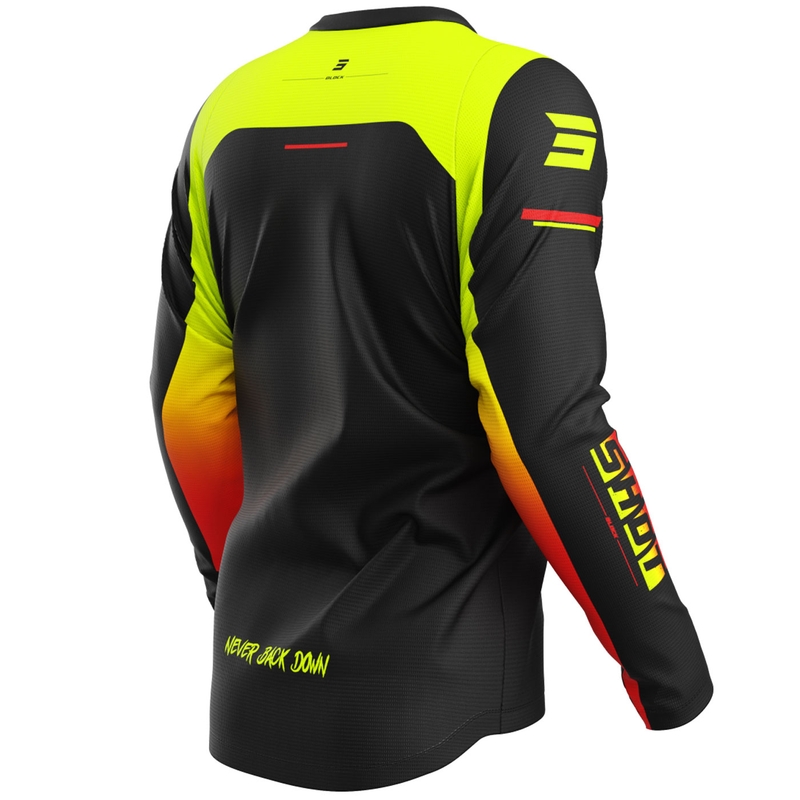 Motokrosový dres Shot Devo Block fluo žlutý