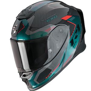 Integrální helma na motorku Scorpion EXO-R1 EVO II Carbon Air Propel černo-zelená