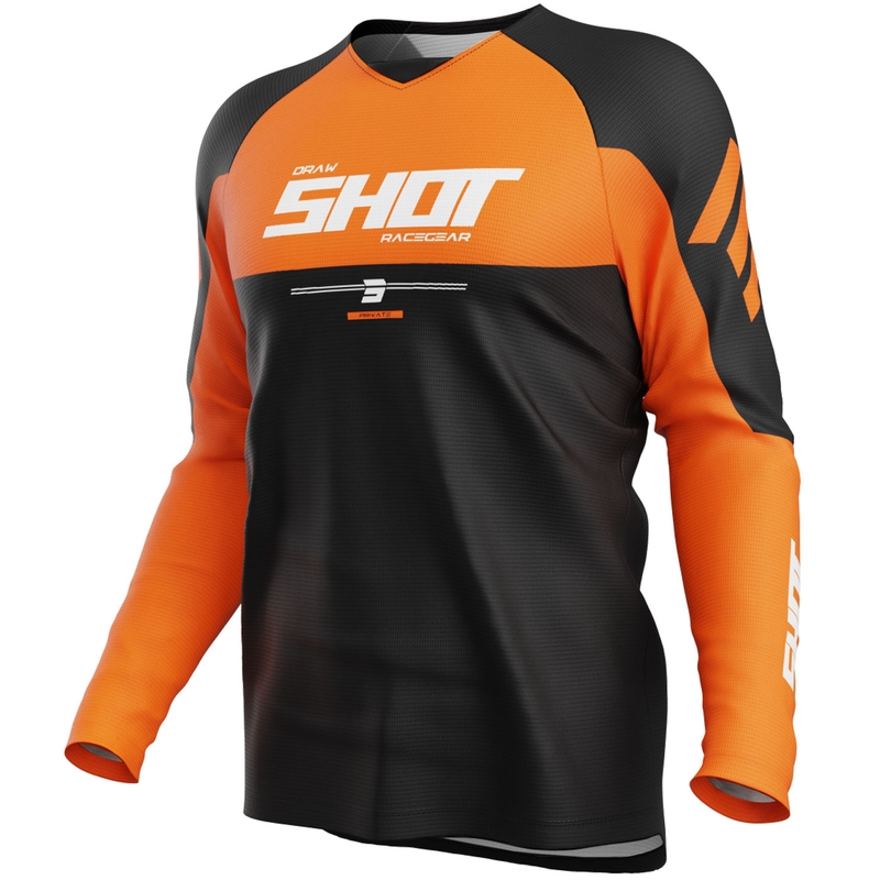 Motokrosový dres Shot Draw Private oranžový
