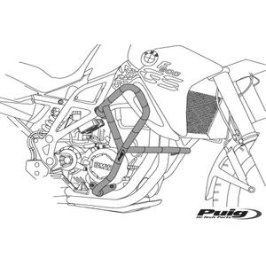 Ochranné rámy motoru PUIG 20261N černý
