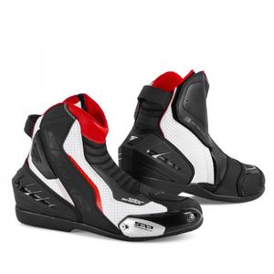 Boty na motorku Shima SX-6 černo-bílo-červené