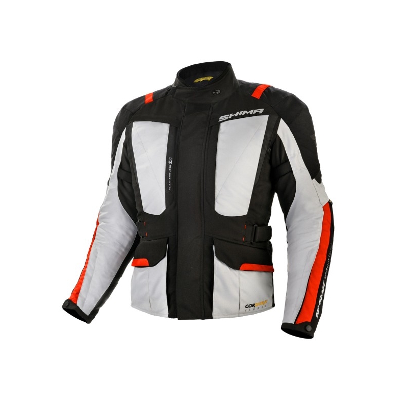 Bunda na motorku Shima Hero černo-šedo-červená