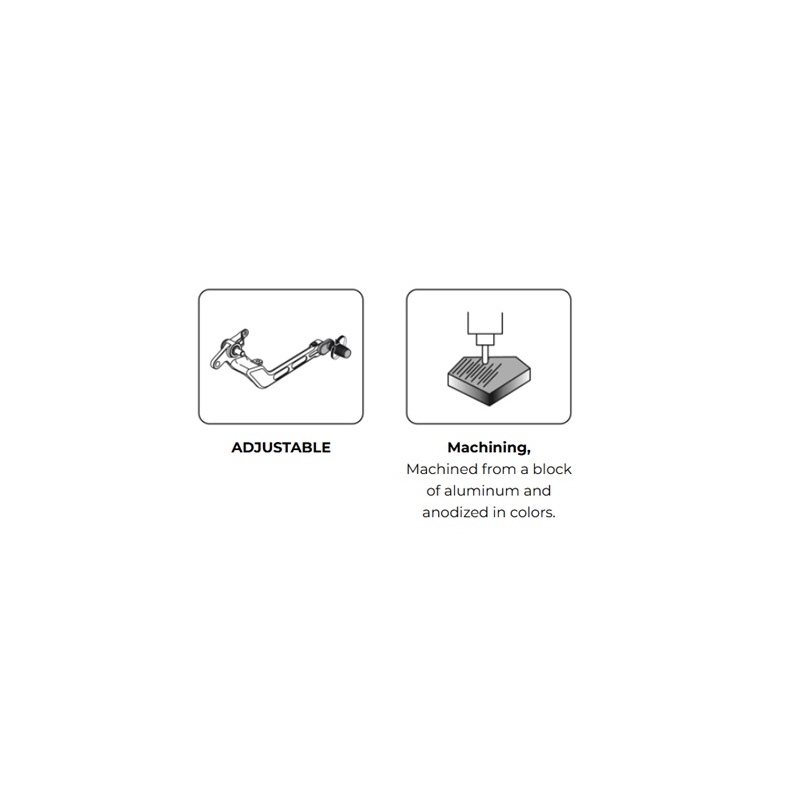 Brake foot pedal PUIG černý nastavitelný