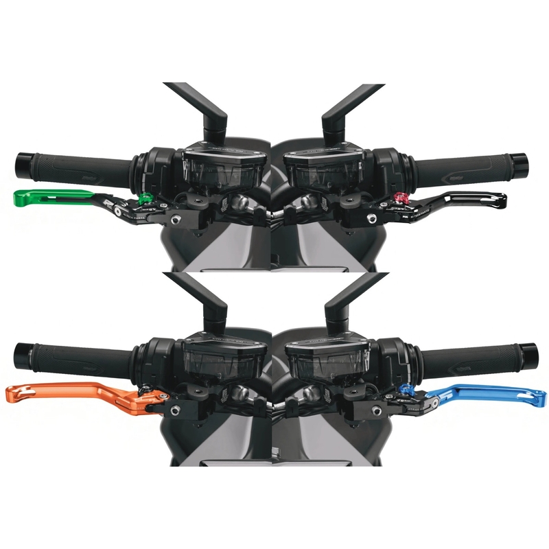 Páčka spojky bez adaptéru PUIG 4.0 rozšiřitelná skládací černá/červená