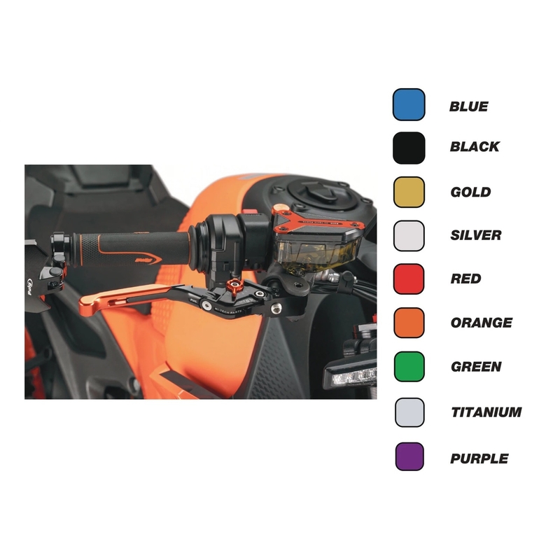 Páčka spojky bez adaptéru PUIG 4.0 rozšiřitelná skládací černá/červená