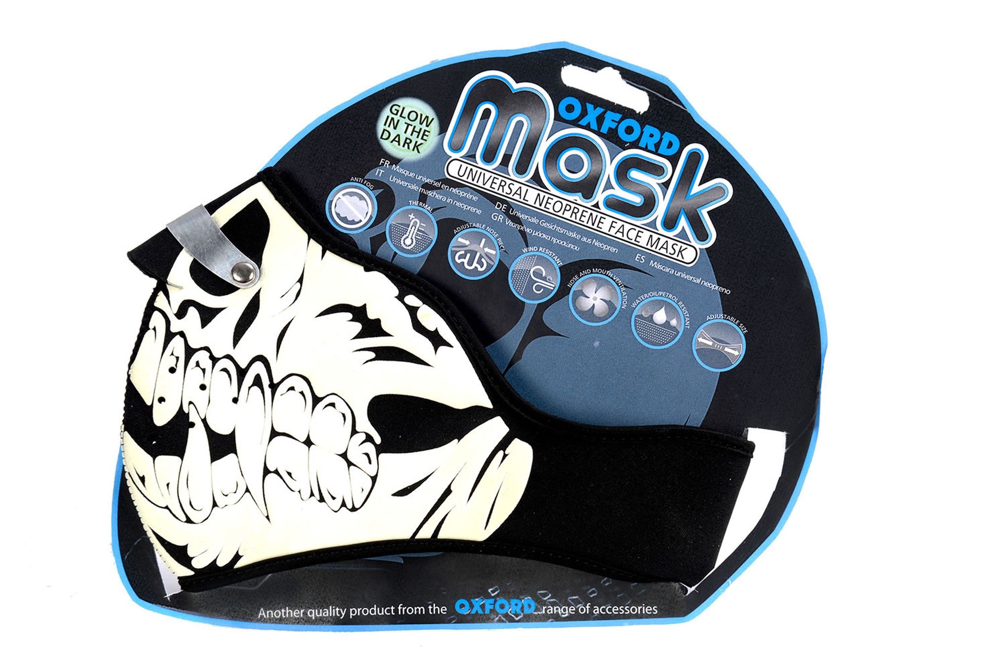 Maska na obličej Oxford Glow Skull