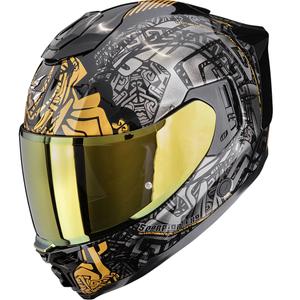 Integrální helma na motorku Scorpion EXO-1500 Air Apus černo-šedo-zlatá