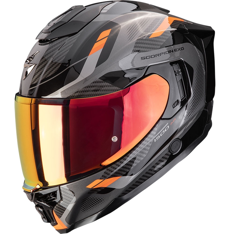 Integrální helma na motorku Scorpion EXO-1500 Air Sleek černo-oranžová