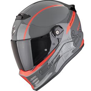 Integrální helma na motorku Scorpion Covert FX Danko šedo-červená