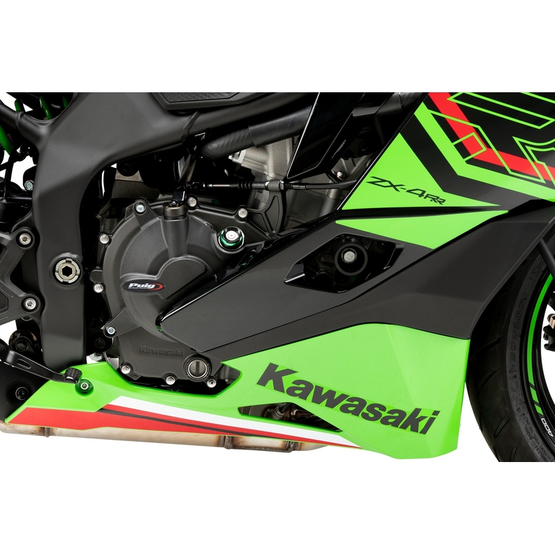 Kryty motorů PUIG Track for Championship černý včetně 2 olejových zátek