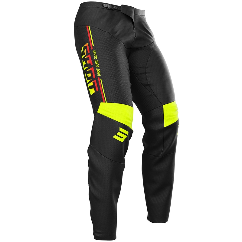Motokrosové kalhoty Shot Devo Block fluo žluté