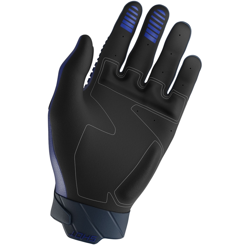 Motokrosové rukavice Shot Core Max modré