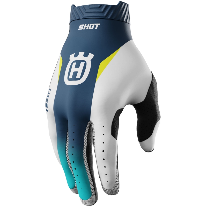 Motokrosové rukavice Shot Lite HVA 26 modré