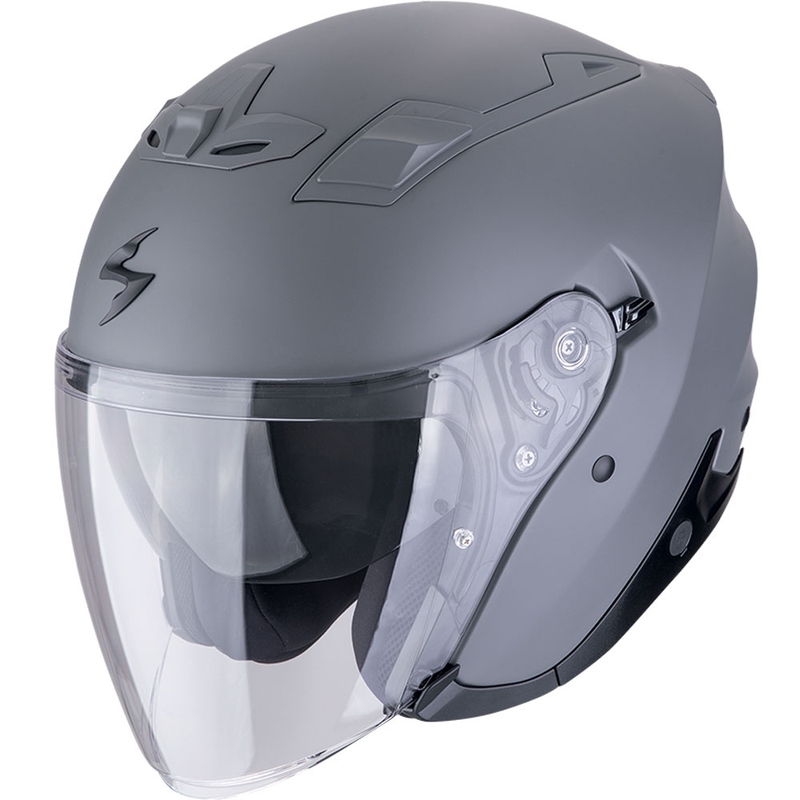 Otevřená helma na motorku Scorpion EXO-Z1 SOLID matná cementově šedá