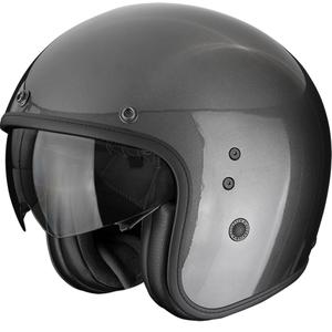Otevřená helma na motorku Scorpion Belfast EVO Solid metalická šedá
