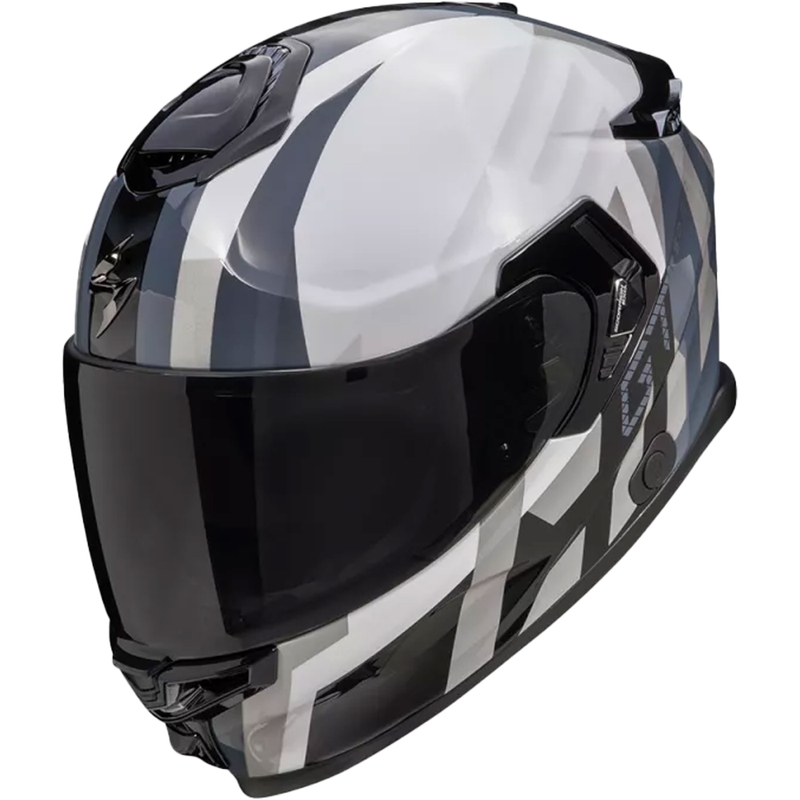 Integrální helma na motorku Scorpion EXO-GT SP AIR TOURADVEN perleťově bílo-stříbrná výprodej