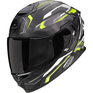 Integrální helma na motorku Scorpion EXO-GT SP Air Augusta černo-šedo-fluo žlutá