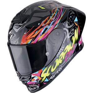 Integrální helma na motorku Scorpion EXO-R1 EVO II AIR SAVAGE černo-modro-růžová
