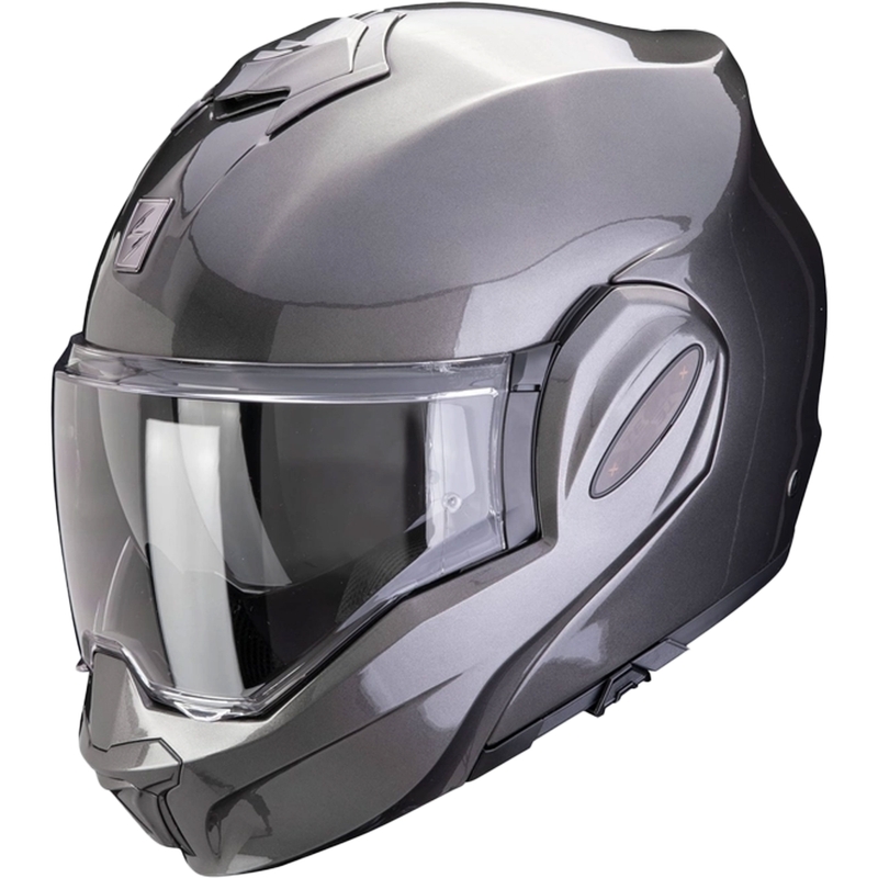 Překlápěcí přilba Scorpion EXO-TECH EVO PRO SOLID metalická šedá