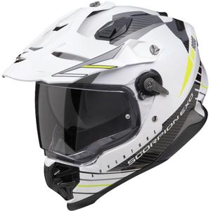 Enduro helma Scorpion ADF-9000 Air Feat bílo-černo-fluo žlutá