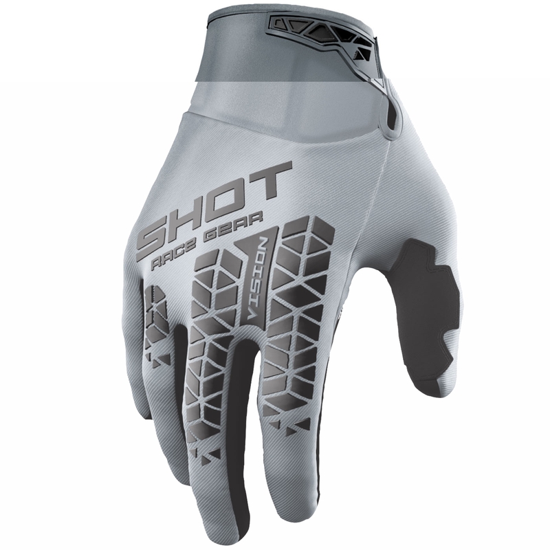 Motokrosové rukavice Shot Vision Tech šedé