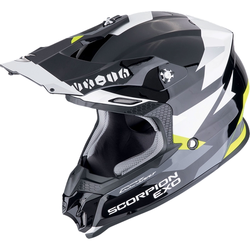 Motokrosová helma Scorpion VX-16 EVO AIR ROD černo-fluo žlutá
