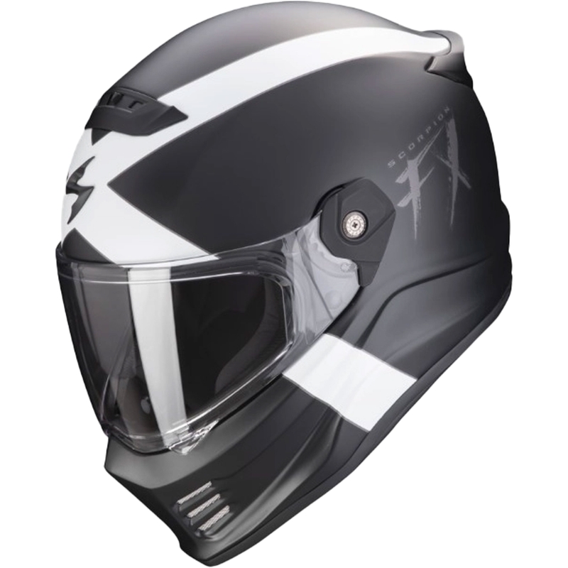 Přilba na motorku SCORPION COVERT FX GALLUS černo-bílá