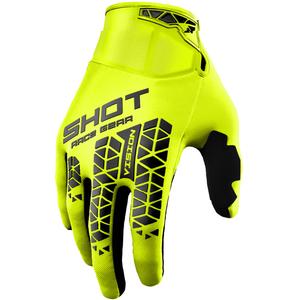 Motokrosové rukavice Shot Vision Tech fluo žluté