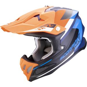 Motokrosová helma Scorpion VX-22 Air BETA matná modro-oranžová