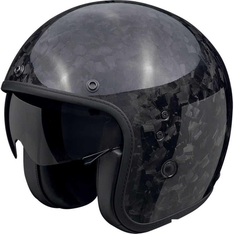 Otevřená helma na motorku Scorpion Belfast EVO ONYX CARBON SOLID černá
