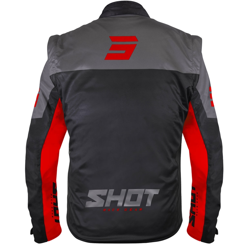 Softshellová bunda Shot Softshell Lite černo-červená