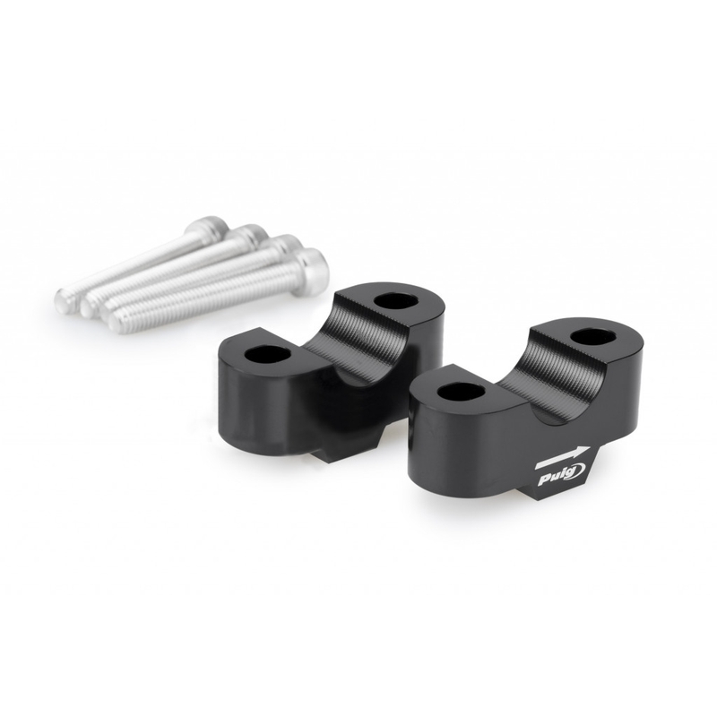 Zvýšení řidítek PUIG černý height 20mm, d 22mm