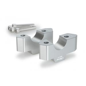Zvýšení řidítek PUIG 21879P stříbrná height 30mm, d 32mm