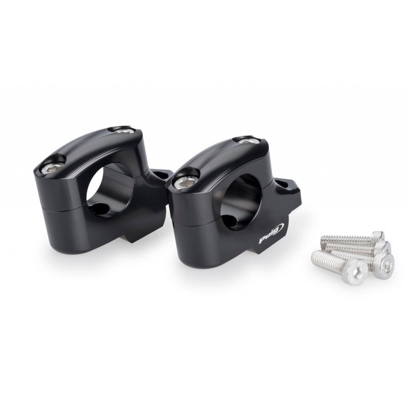 Zvýšení řidítek PUIG PULLBACK černý height 25mm, d 29mm