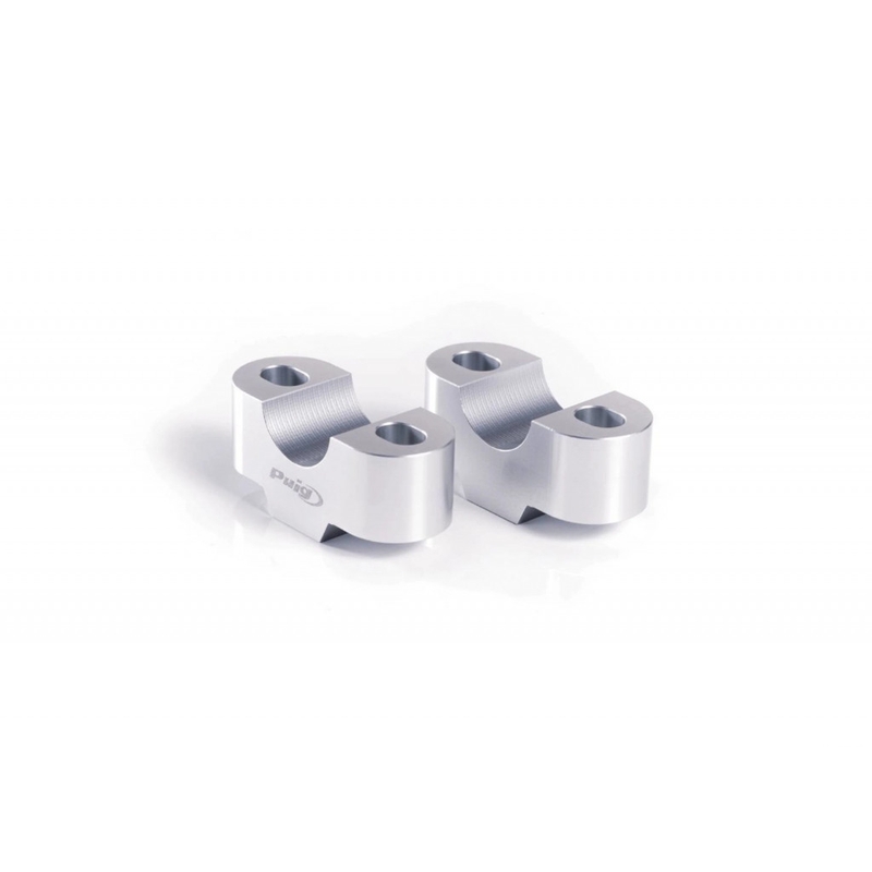 Zvýšení řidítek PUIG stříbrná height 25mm, d 39mm