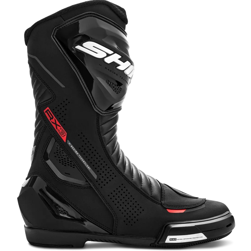 Boty na motorku Shima RX-3 černo-fluo červené