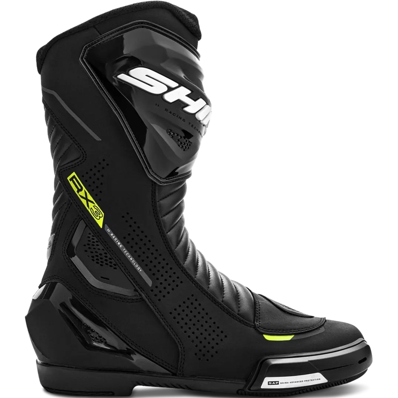 Boty na motorku Shima RX-3 černo-fluo žluté