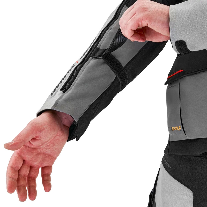 Bunda na motorku Shima Tracker světle šedá