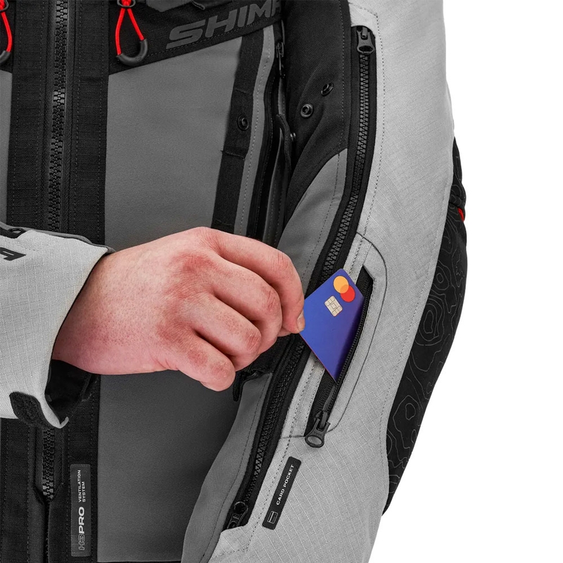 Bunda na motorku Shima Tracker světle šedá