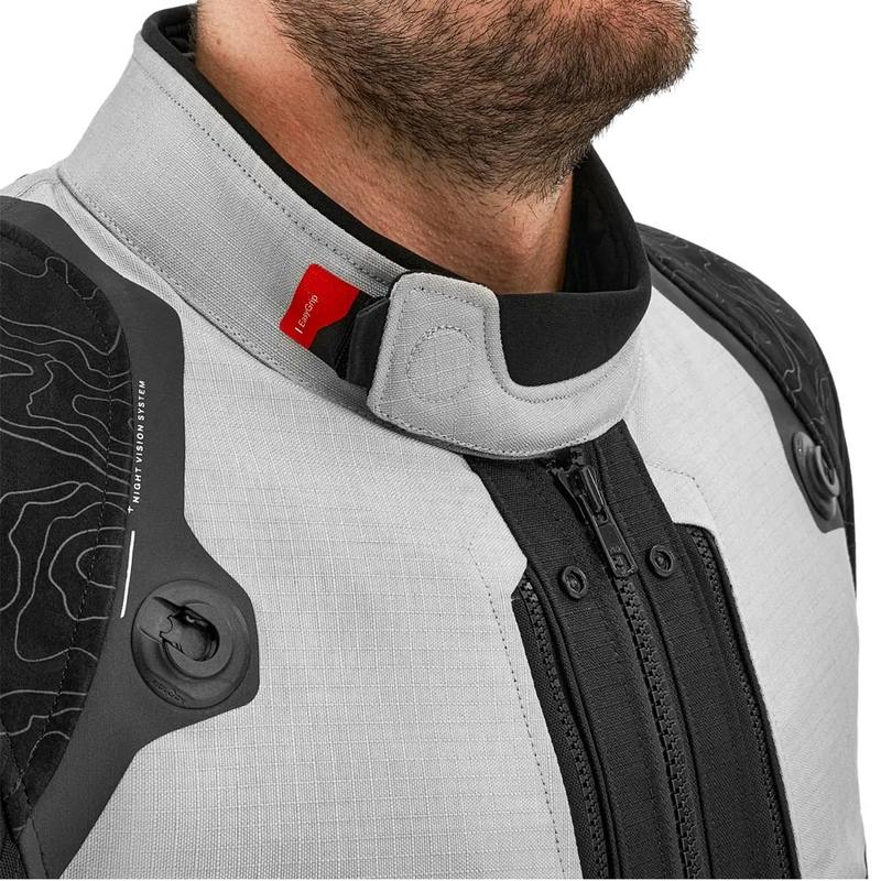 Bunda na motorku Shima Tracker světle šedá