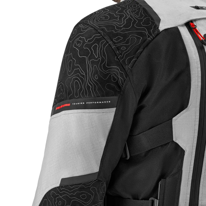 Bunda na motorku Shima Tracker světle šedá