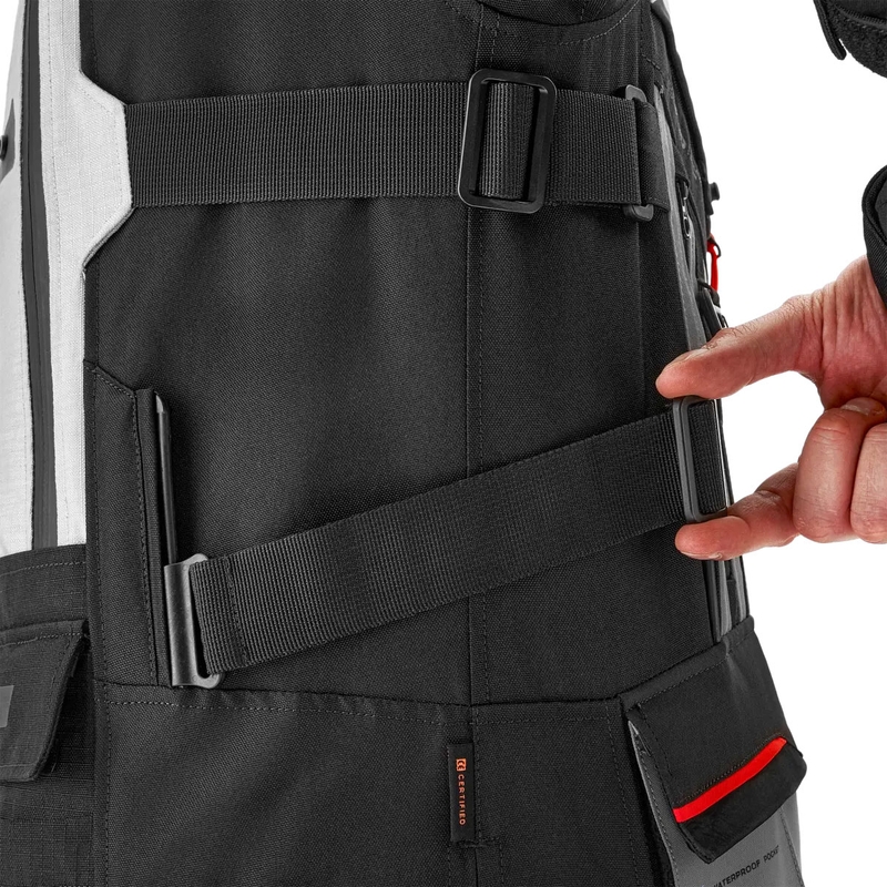 Bunda na motorku Shima Tracker světle šedá