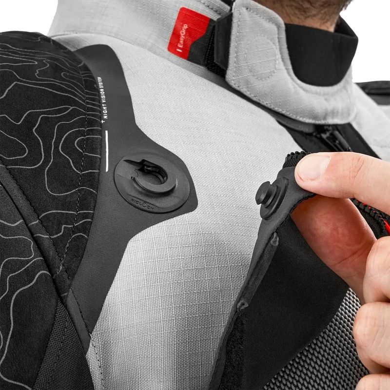 Bunda na motorku Shima Tracker světle šedá