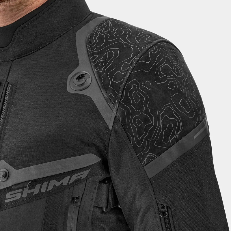 Bunda na motorku Shima Tracker černá