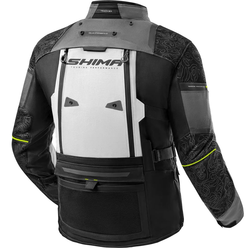 Bunda na motorku Shima Tracker šedá